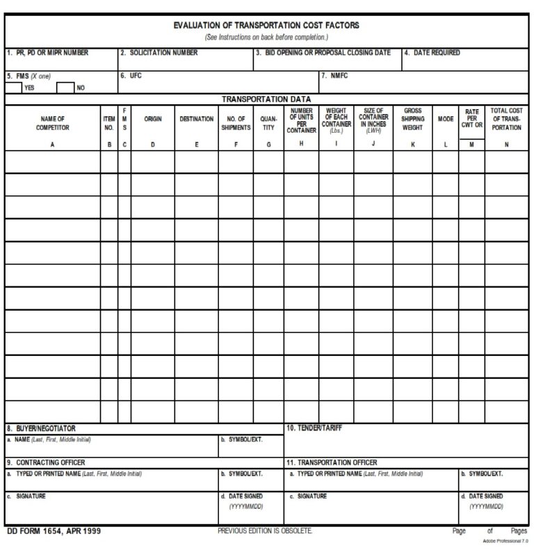 DD Form 1654 Evaluation Of Transportation Cost Factors DD Forms dd-form-1654-evaluation-of-transportation-cost-factors-dd-forms