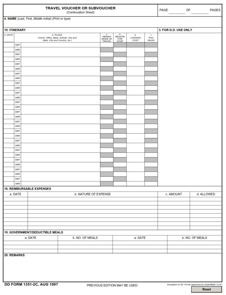 Dd Form 1351-2 Fillable And Savable at viimadelineblog Blog