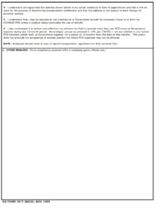 DD Form 1617 – Department of Defense (DoD) Transportation Agreement ...