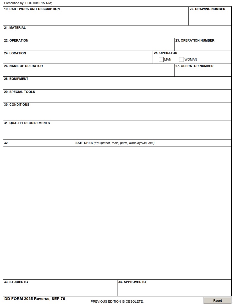 DD Form 2035 - Page 2