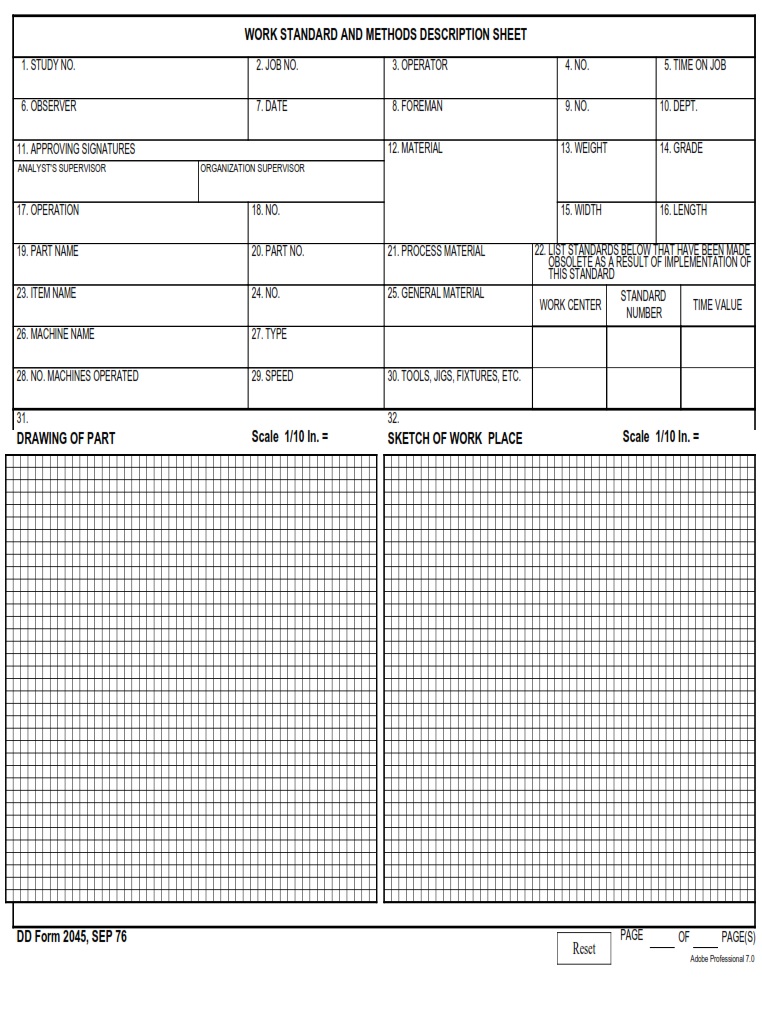 DD Form 2045 - Page 1