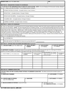 DD Form 2656-6 – Survivor Benefit Plan Election Change Certificate - DD ...