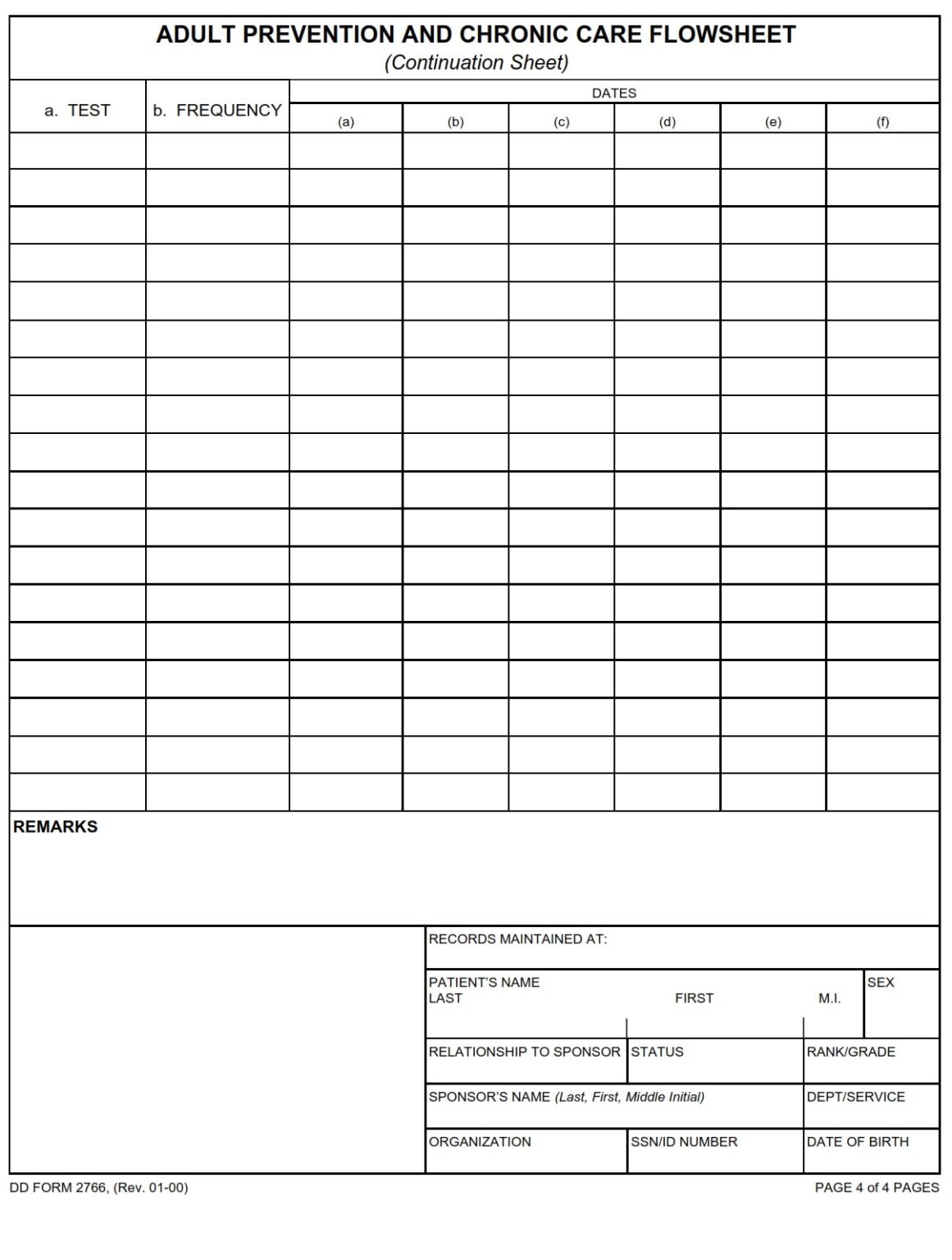 DD Form 2766 – Qualification to Possess Firearms or Ammunition - DD Forms