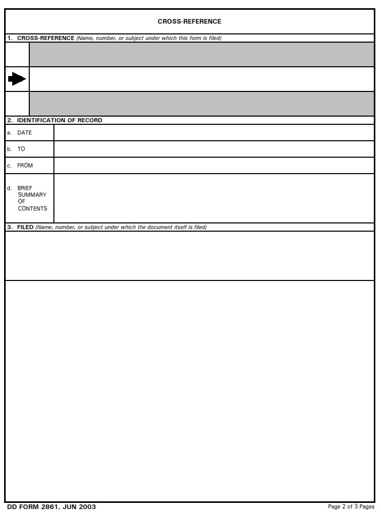 DD Form 2861 - Page 2