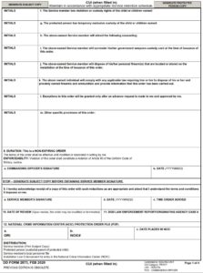 DD Form 2873 – Military Protection Order (MPO) - DD Forms