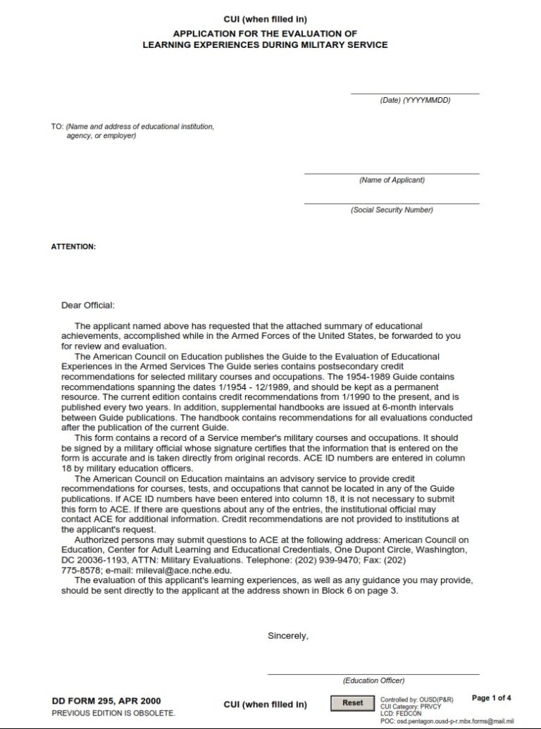 dd-form-295-application-for-the-evaluation-of-learning-experiences