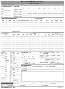 Dd Form 3019 – Resuscitation Record - Dd Forms