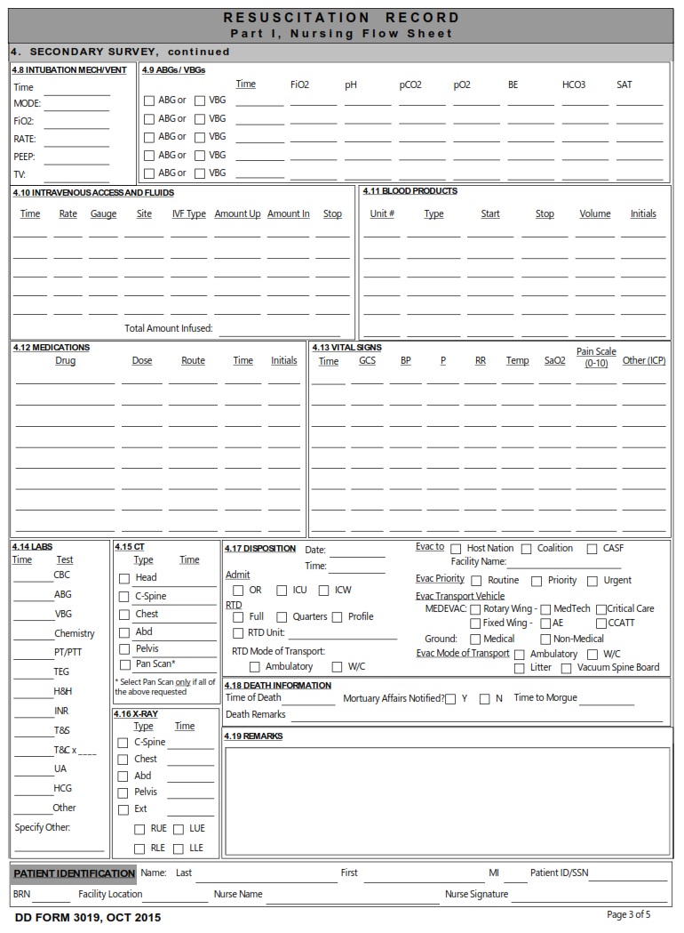 DD Form 3019 - Page 3