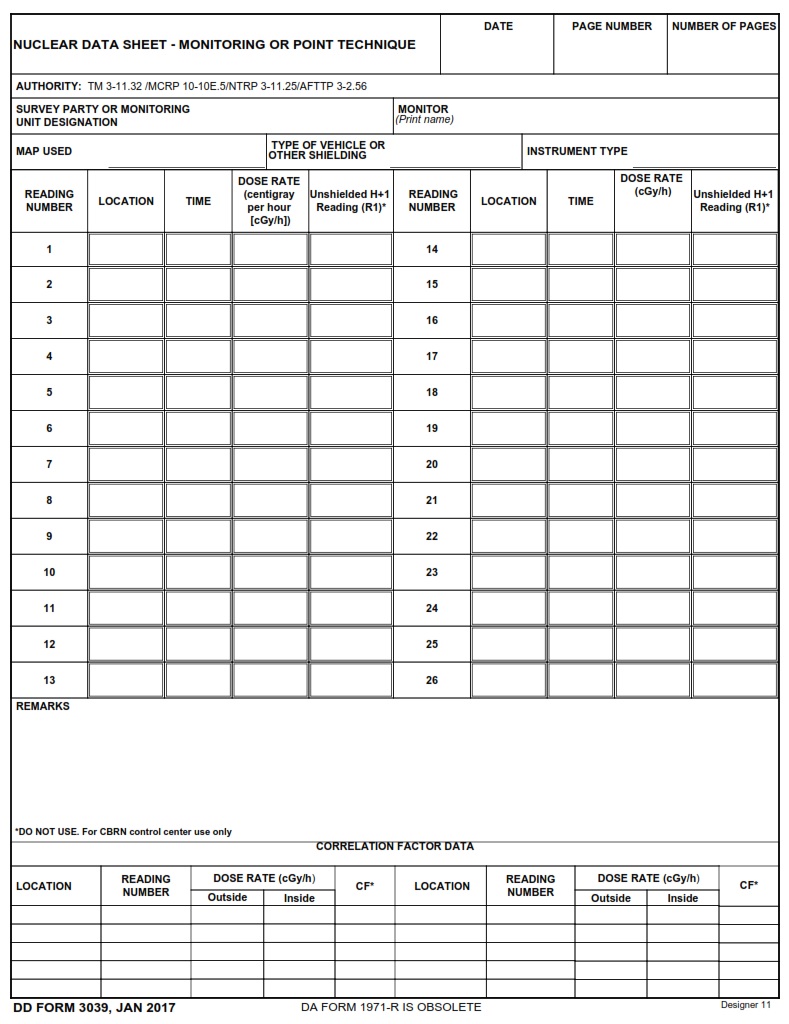 DD Form 3039