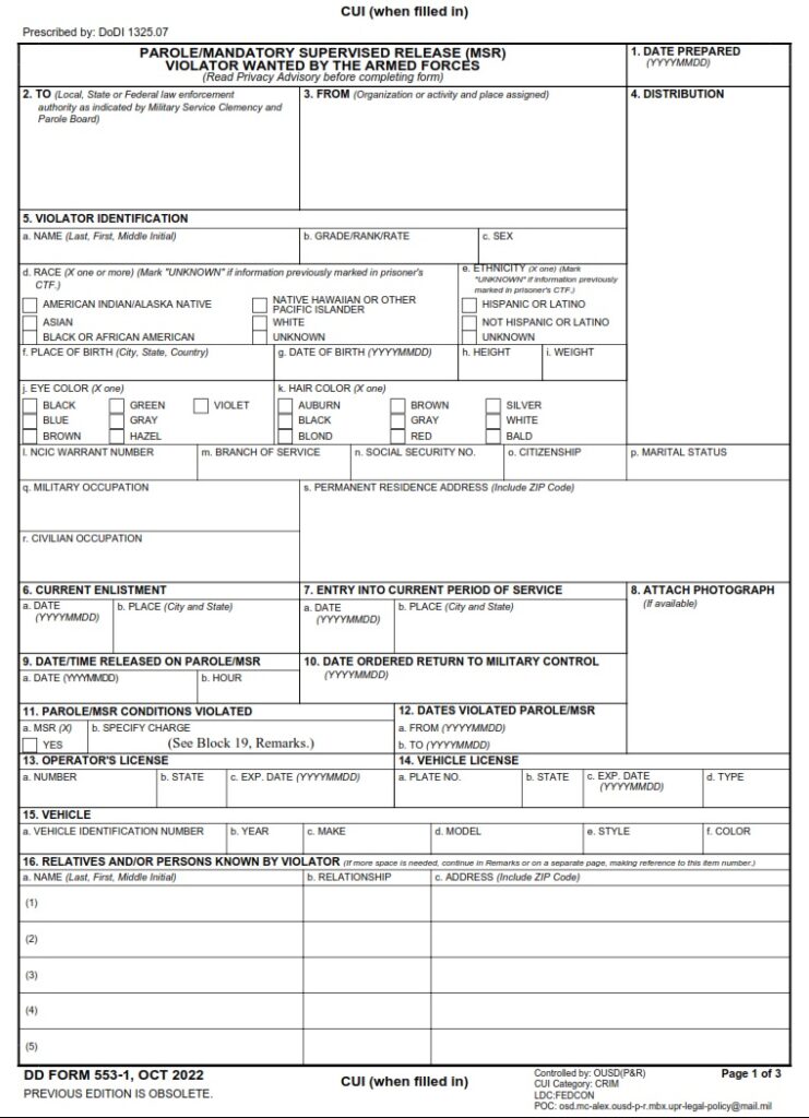 dd-form-553-1-parole-mandatory-supervised-release-msr-violator