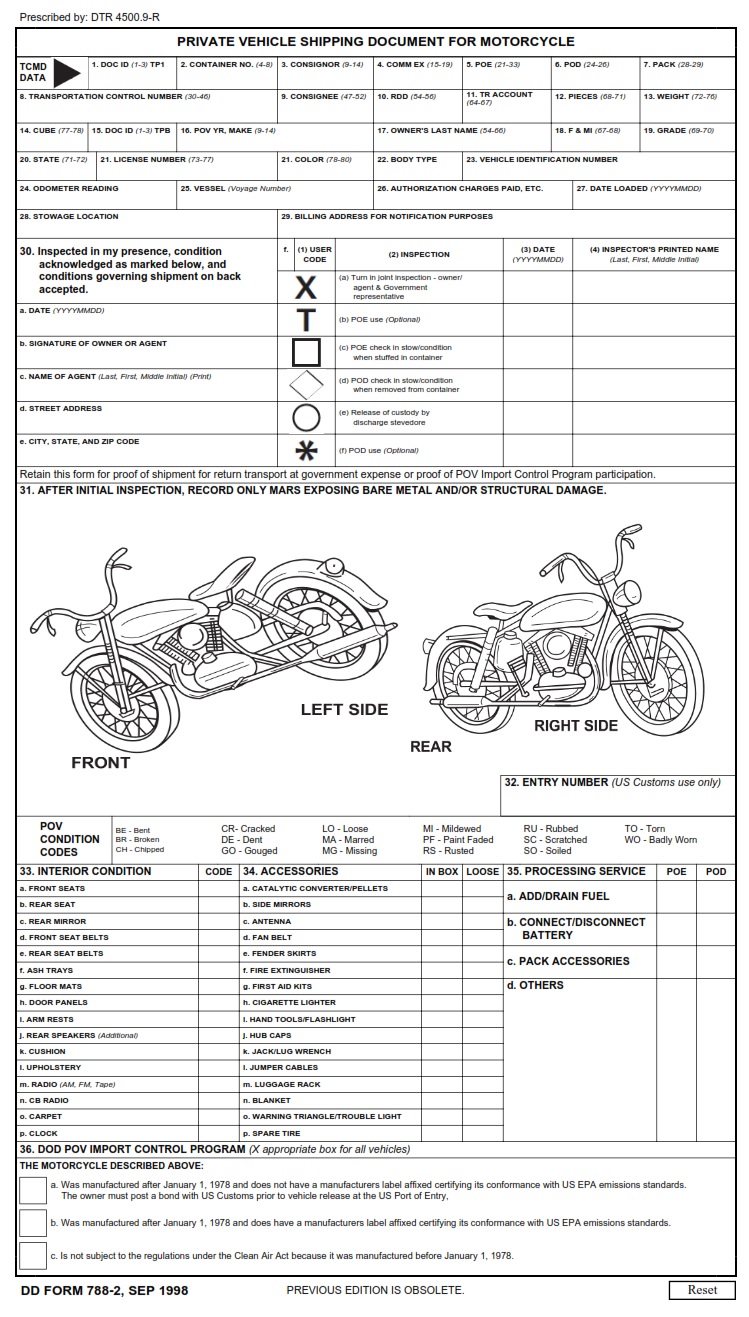 DD Form 788-2