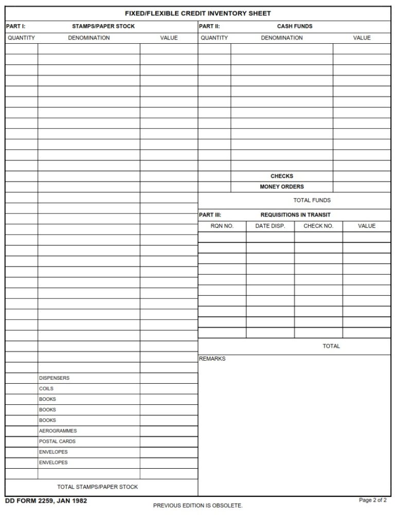 dd-form-2259-report-of-audit-of-postal-accounts-dd-forms