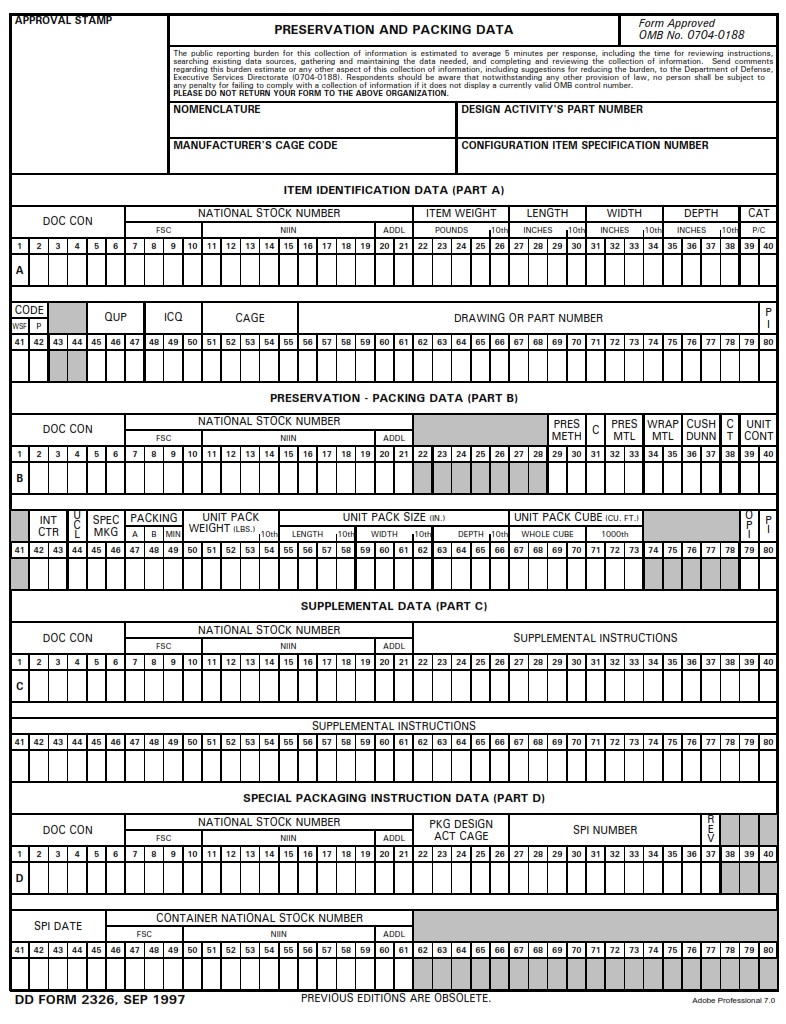 DD Form 2326