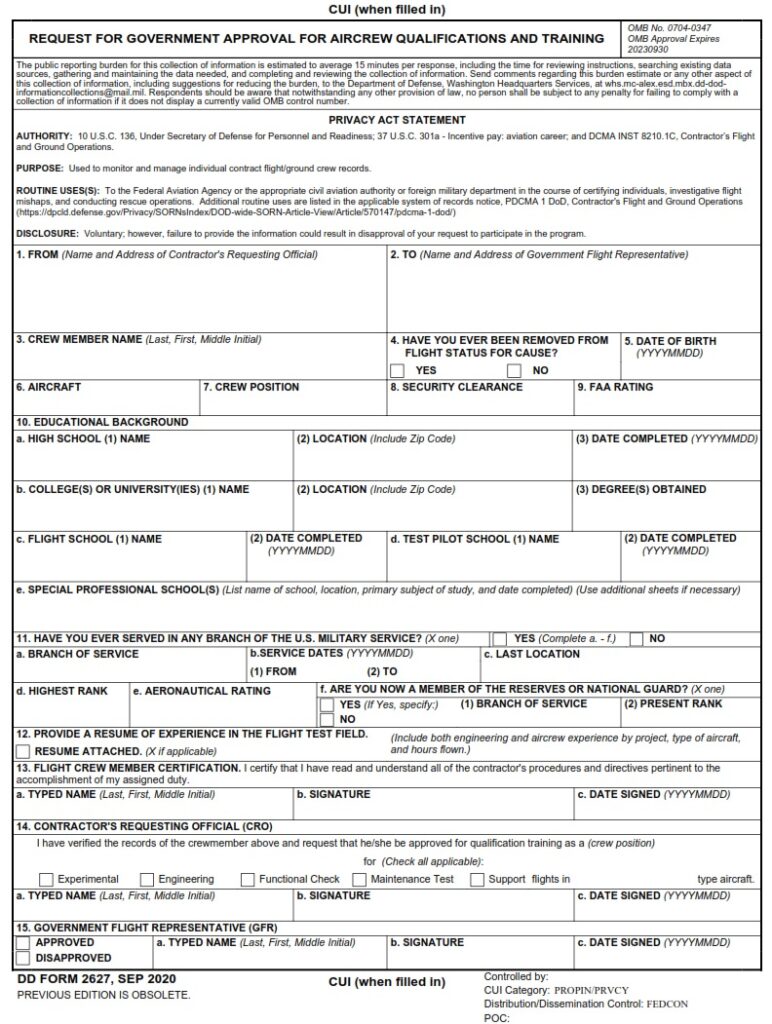 dd-form-2627-request-for-government-approval-for-aircrew