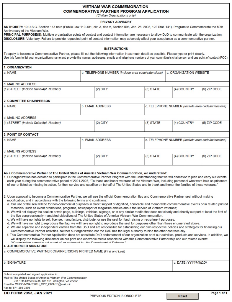 DD Form 2653 Involuntary Allotment Application DD Forms