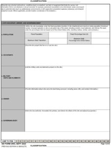 DD Form 2993 – Environmental Baseline Survey (EBS) Checklist - DD Forms