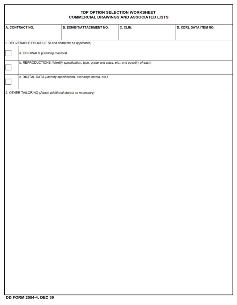 DD Form 2554 4 Commercial Drawings And Associated Lists DD Forms dd-form-2554-4-commercial-drawings-and-associated-lists-dd-forms