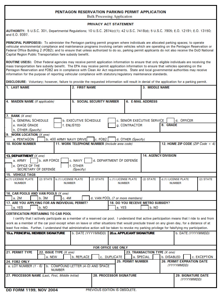 DD Form 1199