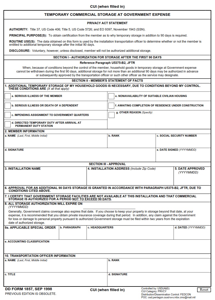 DD Form 1857