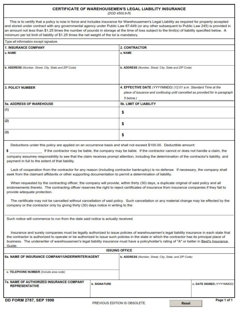 DD Form 2587 – Department of Defense Acquisition Corps – Certificate of ...