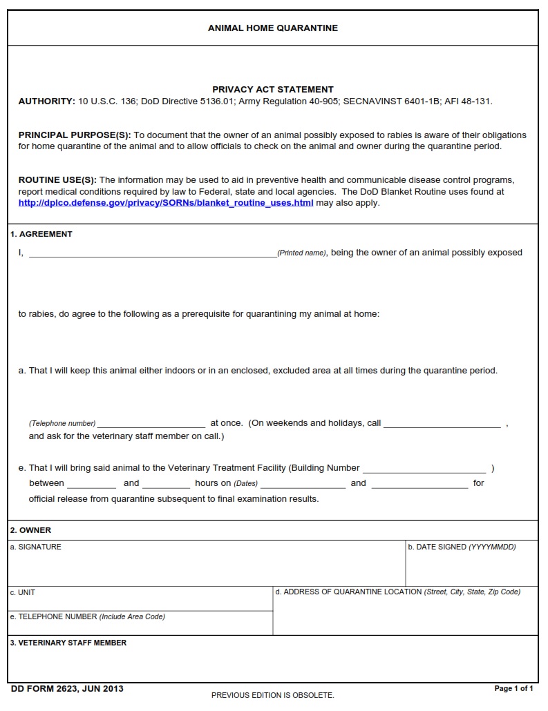 DD Form 2623