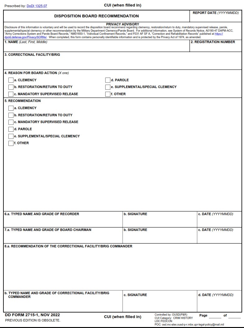 DD Form 2715-1