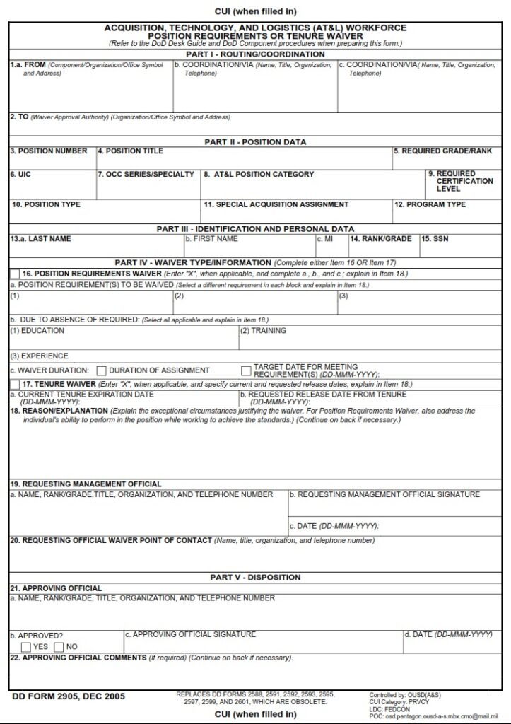 DD Form 2890C – DoD Multimodal Dangerous Goods Declaration ...