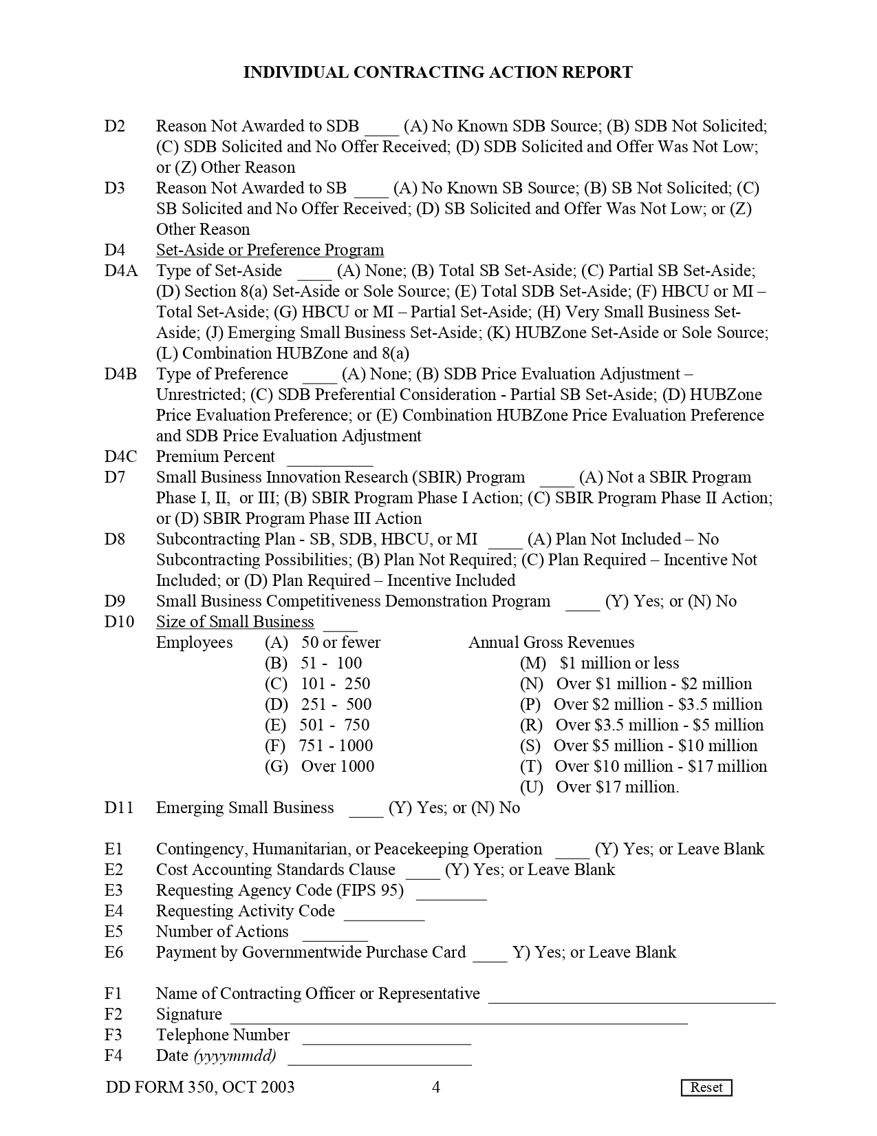 DD Form 350 - Page 4