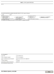 DD Form 361 – Transportation Discrepancy Report (TDR) - DD Forms